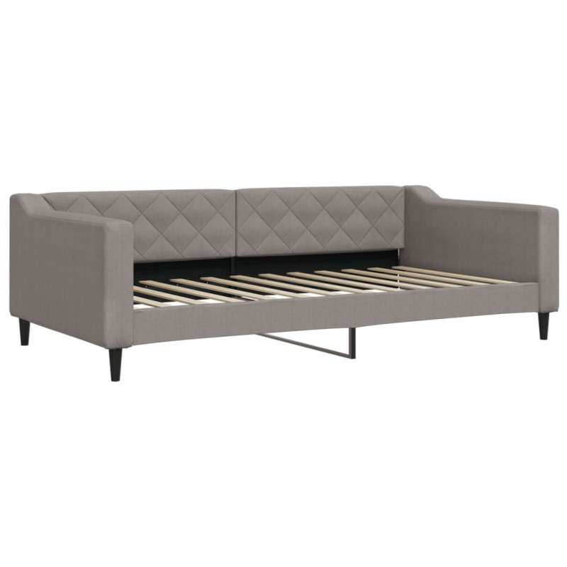 Sofa rozsuwana, kolor taupe, 100x200 cm, tkanina