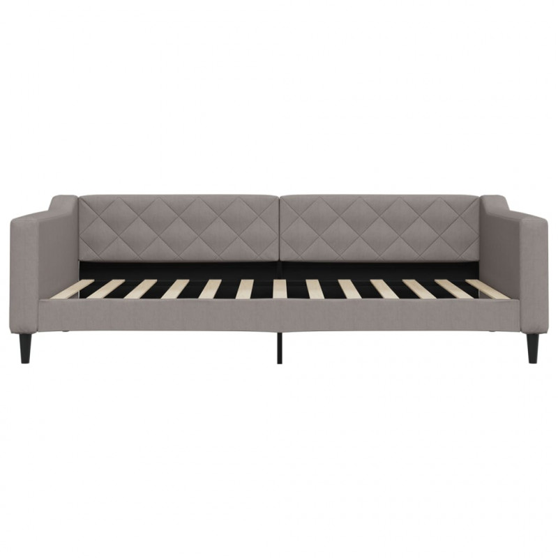 Sofa rozsuwana, kolor taupe, 100x200 cm, tkanina