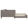 Sofa rozsuwana, kolor taupe, 100x200 cm, tkanina
