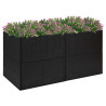 Donica ogrodowa, czarna, 157x80x80 cm, rattan PE