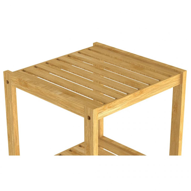 EISL Regał łazienkowy z 4 przegródkami, bambus, 34x33x110 cm