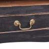 Szafka pod TV, 120x30x40 cm, czarna, lity mahoń