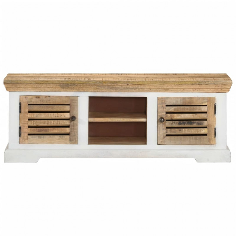 Szafka pod TV, 110x30x40 cm, lite drewno mango