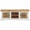 Szafka pod TV, 110x30x40 cm, lite drewno mango