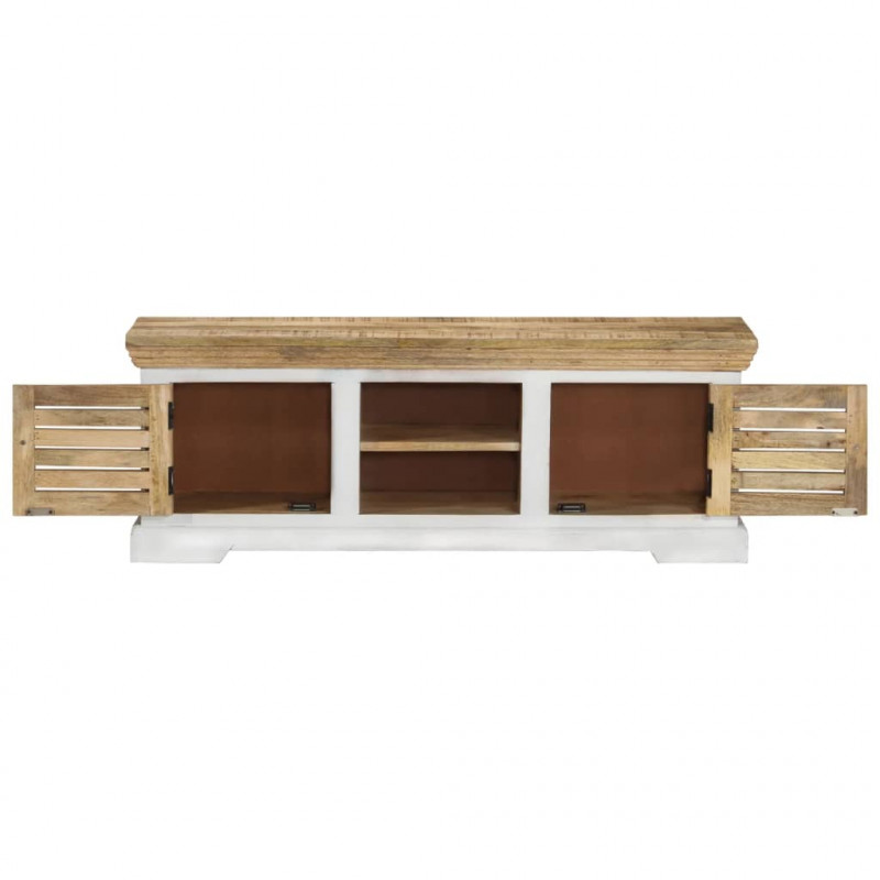 Szafka pod TV, 110x30x40 cm, lite drewno mango