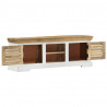 Szafka pod TV, 110x30x40 cm, lite drewno mango