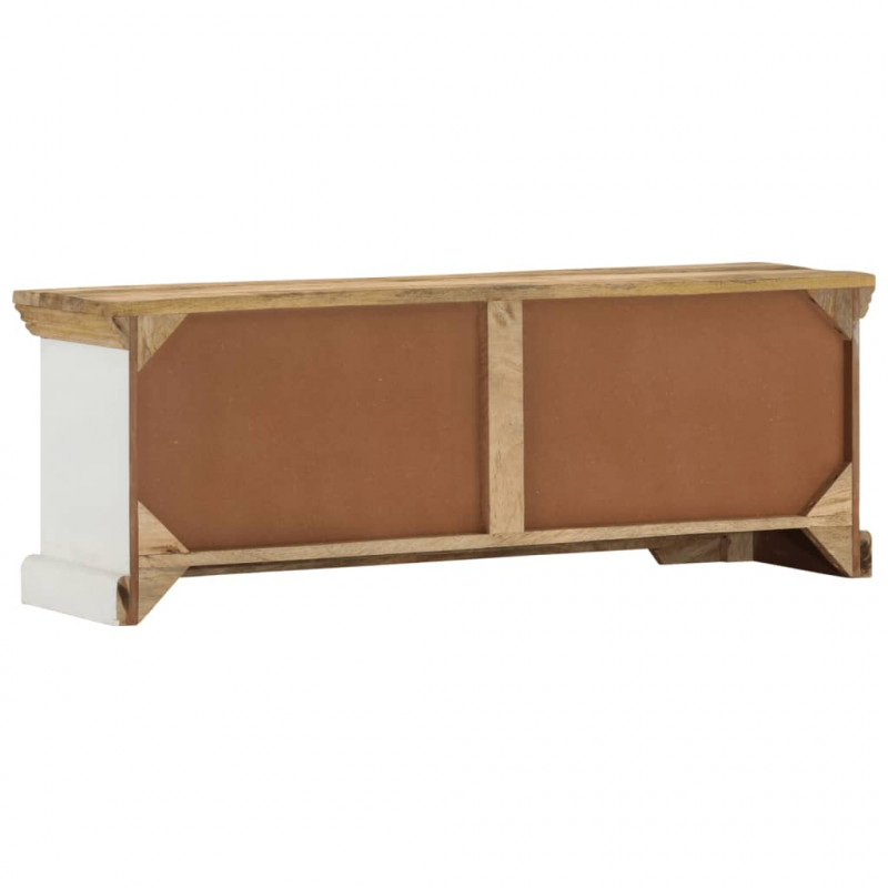 Szafka pod TV, 110x30x40 cm, lite drewno mango