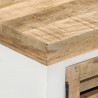 Szafka pod TV, 110x30x40 cm, lite drewno mango