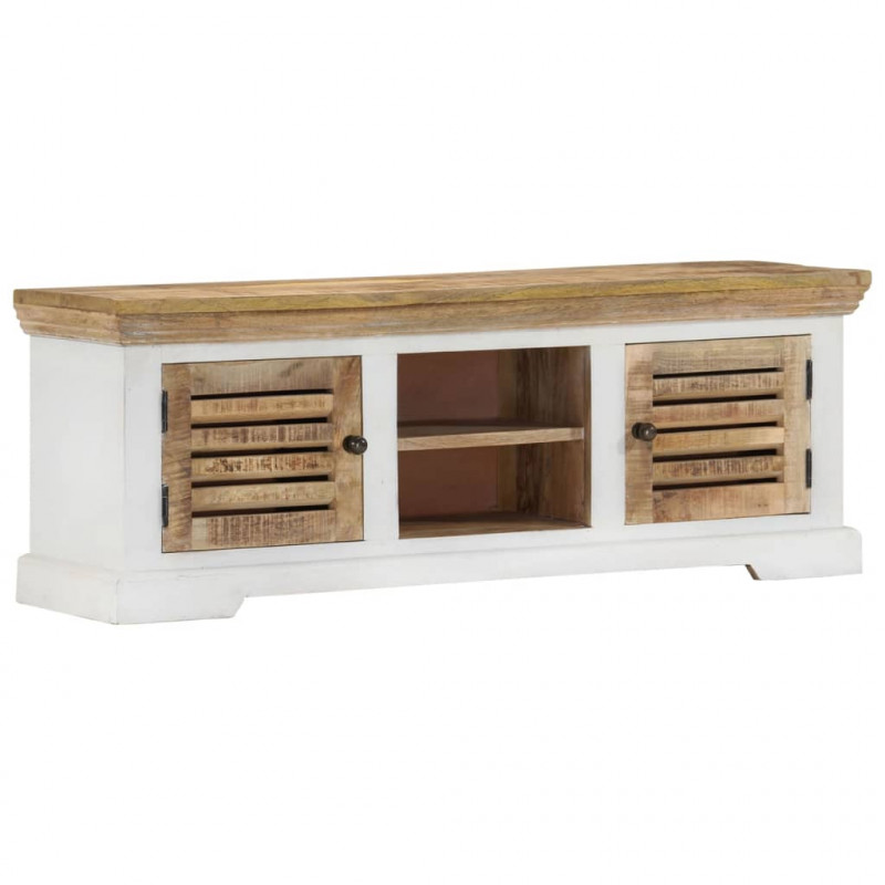 Szafka pod TV, 110x30x40 cm, lite drewno mango