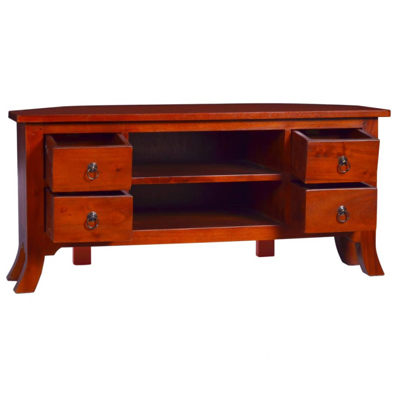 Szafka pod TV, klasyczny brąz, 100x40x45 cm, drewno mahoniowe