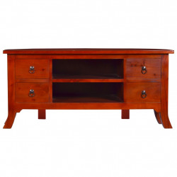 Szafka pod TV, klasyczny brąz, 100x40x45 cm, drewno mahoniowe