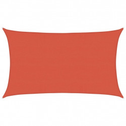 Żagiel przeciwsłoneczny, 160 g/m², terakotowy, 5x8 m, HDPE