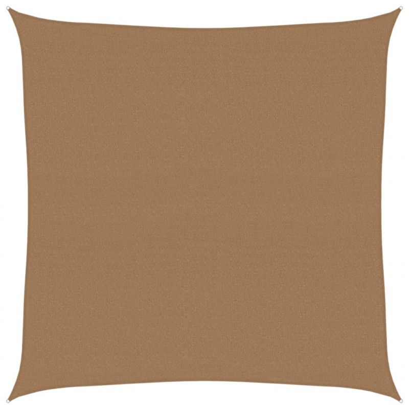 Żagiel przeciwsłoneczny, 160 g/m², taupe, 4,5x4,5 m, HDPE