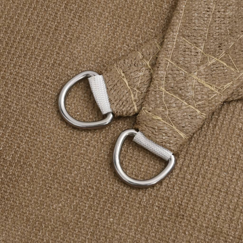Żagiel przeciwsłoneczny, 160 g/m², taupe, 4,5x4,5 m, HDPE