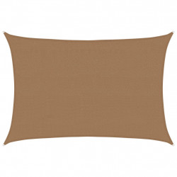 Żagiel przeciwsłoneczny, 160 g/m², kolor taupe, 4x5 m, HDPE
