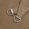 Żagiel przeciwsłoneczny, 160 g/m², kolor taupe, 4x5 m, HDPE