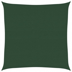 Żagiel przeciwsłoneczny, 160 g/m², ciemnozielony, 5x5 m, HDPE