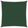 Żagiel przeciwsłoneczny, 160 g/m², ciemnozielony, 5x5 m, HDPE