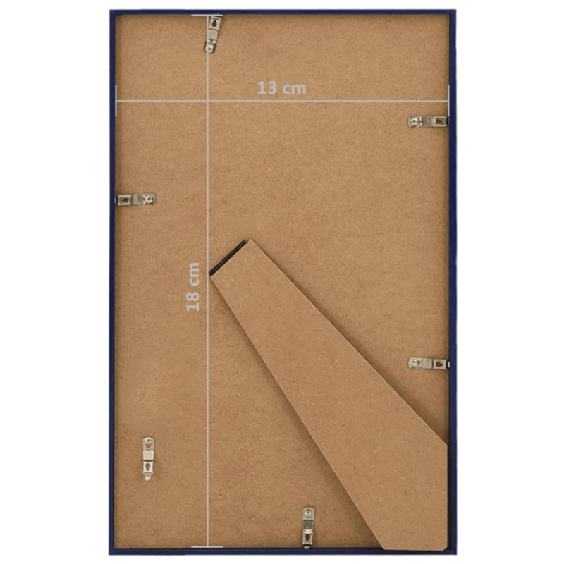 Ramki na zdjęcia, 3 szt., stojące, czarne, 13x18 cm, MDF