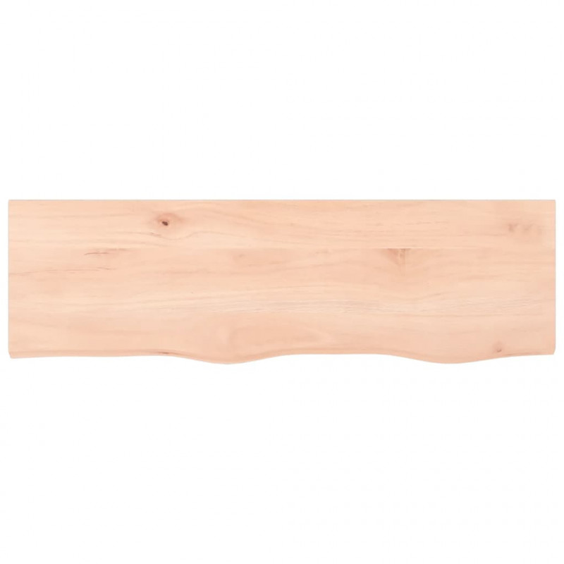 Półka, 100x30x2 cm, surowe lite drewno dębowe