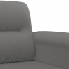 Sofa 2-osobowa, ciemnoszara, 120 cm, tapicerowana mikrofibrą