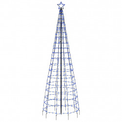 Choinka z lampek, z kołkami, 570 niebieskich LED, 300 cm