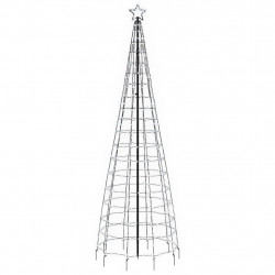 Choinka z lampek, z kołkami, 570 zimnych białych LED, 300 cm