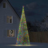 Stożkowa choinka z lampek, 1544 kolorowych LED, 500 cm