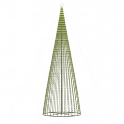 Stożkowa choinka z lampek, 1544 kolorowych LED, 500 cm