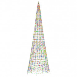 Choinka z lampek, na maszt, 1534 kolorowe LED, 500 cm