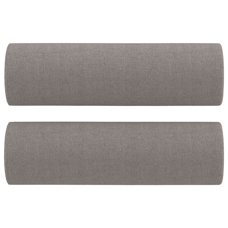 3-cz. komplet wypoczynkowy z poduszkami, taupe, tkanina