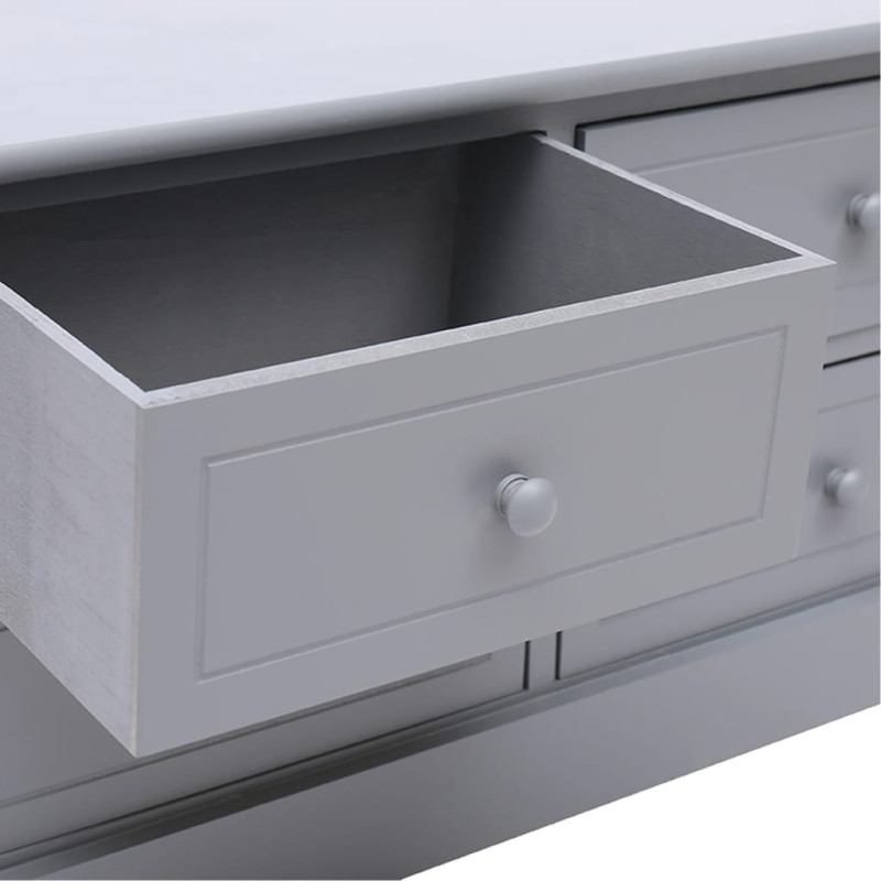 Szafka pod TV, ciemnoszara, 108x30x40 cm, drewno paulownia