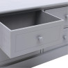 Szafka pod TV, ciemnoszara, 108x30x40 cm, drewno paulownia