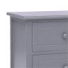 Szafka pod TV, ciemnoszara, 108x30x40 cm, drewno paulownia