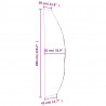 Pokrowce na parasol ogrodowy, 2 szt., 280x30/81/45 cm, Oxford