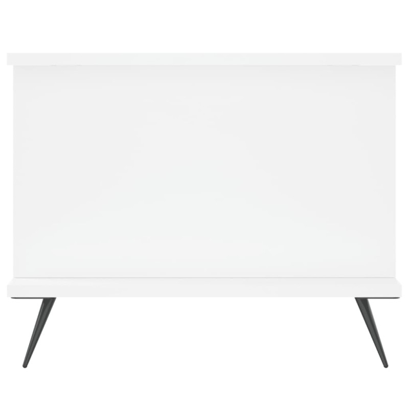 Stolik kawowy, biały, 90x50x40 cm, materiał drewnopochodny