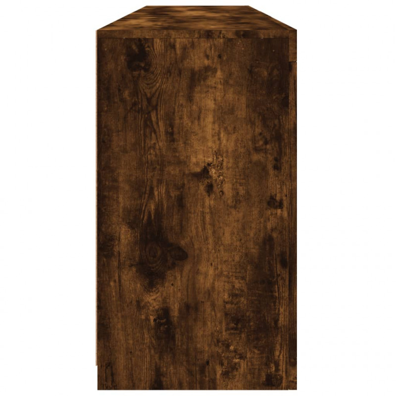 Szafka z oświetleniem LED, przydymiony dąb, 162x37x67 cm
