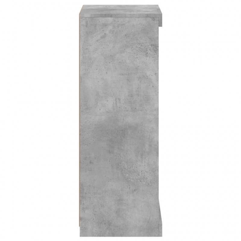 Szafka z oświetleniem LED, szarość betonu, 41x37x100 cm