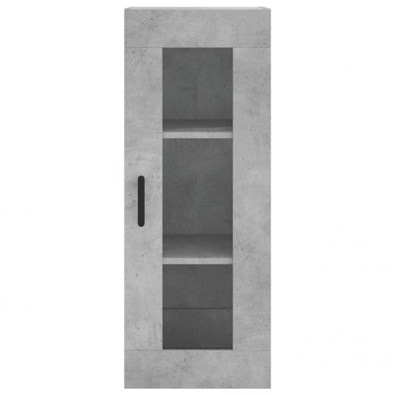 Wysoka szafka, szarość betonu, 34,5x34x180 cm