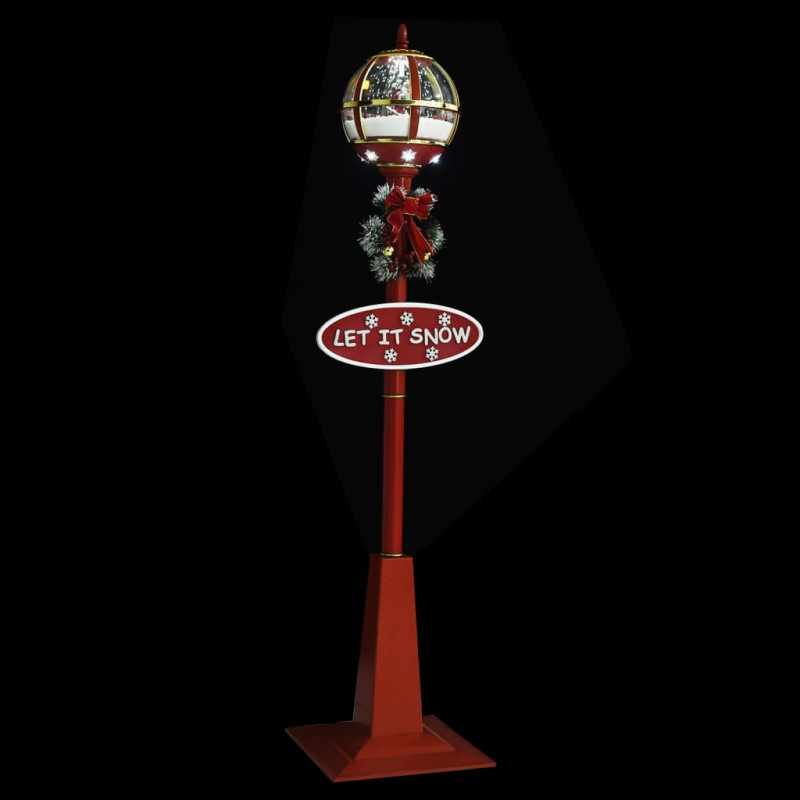 Świąteczna latarnia z Mikołajem, 175 cm, LED