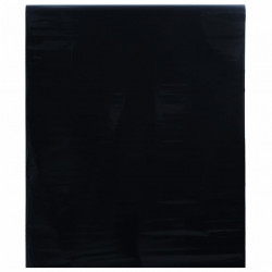 Folia okienna statyczna, matowa, czarna, 45x500 cm, PVC