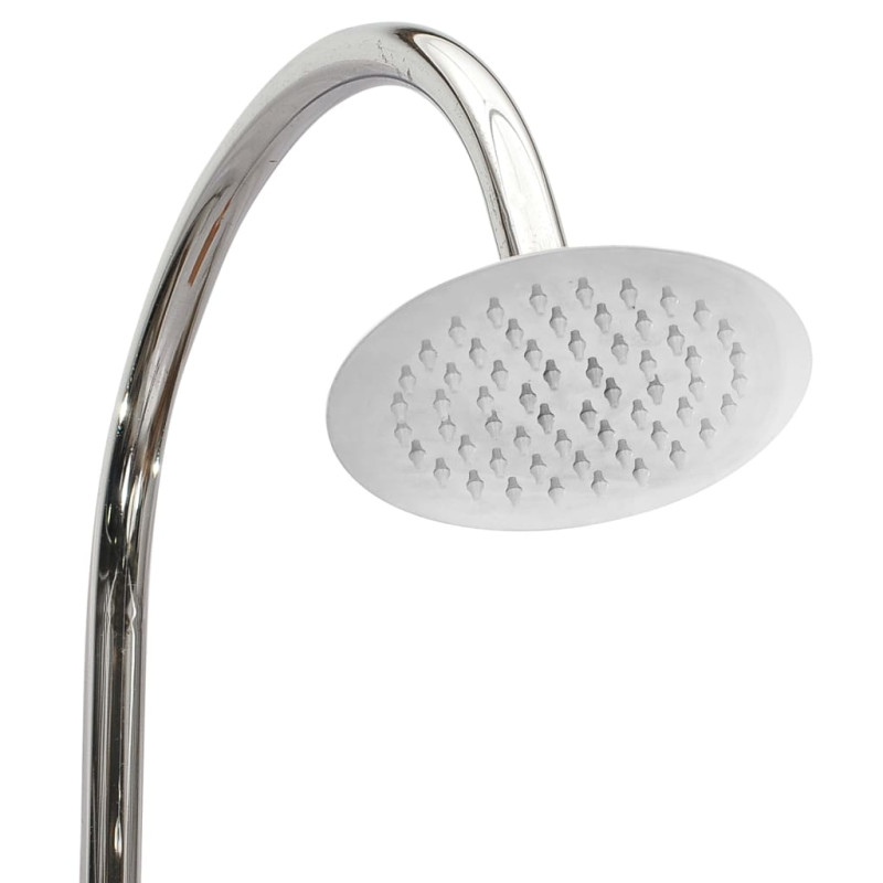 Prysznic ogrodowy, 75x75x210 cm, lite drewno tekowe