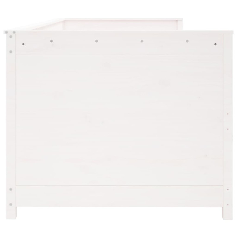 Łóżko dzienne bez materaca, białe, 80x200 cm, drewno sosnowe