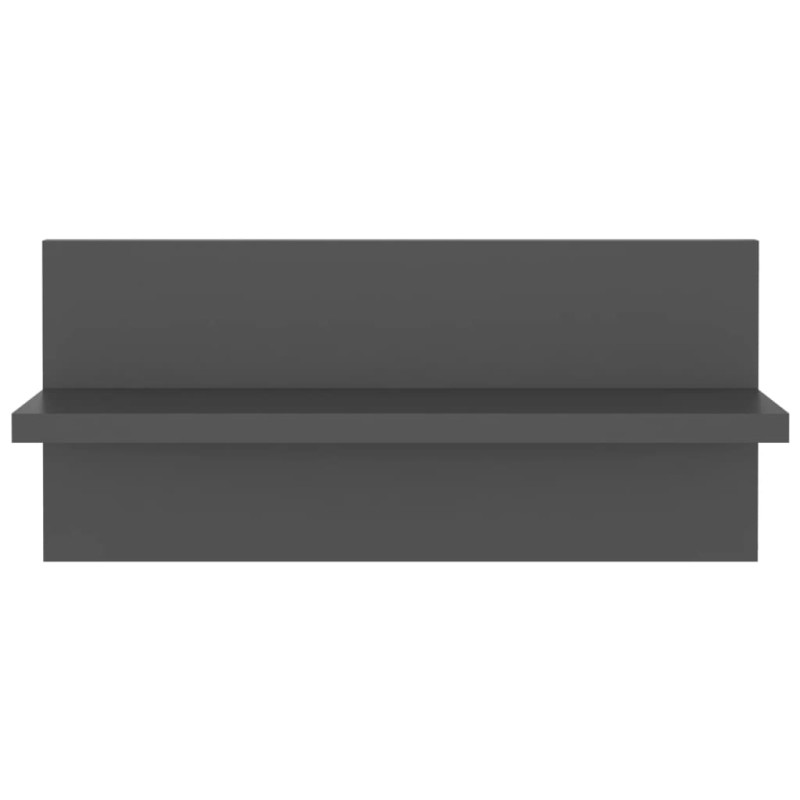 Półki ścienne, 4 szt., szare, 40x11,5x18 cm