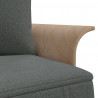 Sofa rozkładana L, ciemnoszara, 279x140x70 cm, tkanina