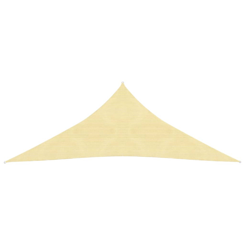 Żagiel przeciwsłoneczny, 160 g/m², beżowy, 4,5x4,5x4,5m, HDPE