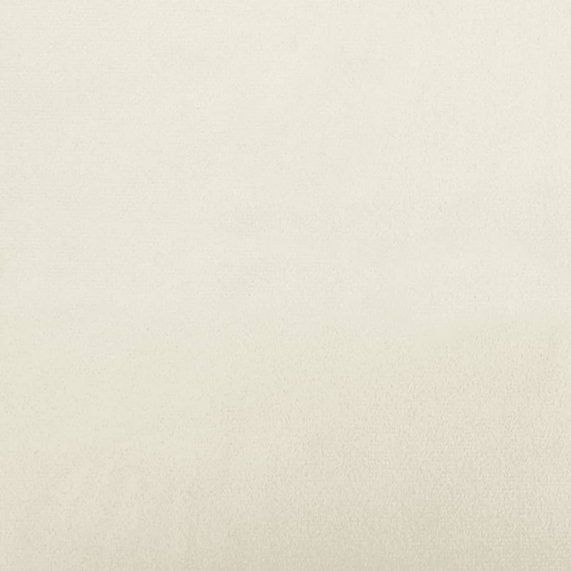 Fotel z podnóżkiem, kremowy, 60 cm, obity aksamit