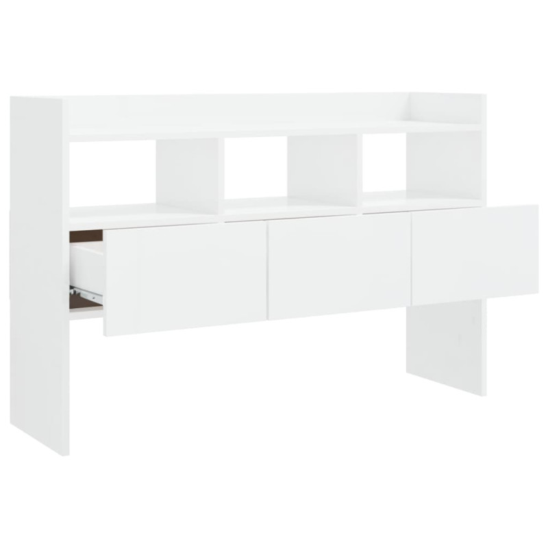 Szafka, biała z połyskiem, 105x30x70cm, materiał drewnopochodny