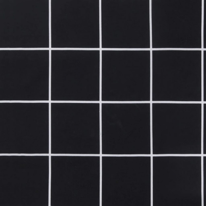 Poduszki na palety, 2 szt., czarne w kratę, tkanina