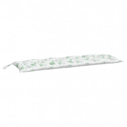 Poduszka na ławkę ogrodową, wzór w liście, 150x50x7 cm, tkanina